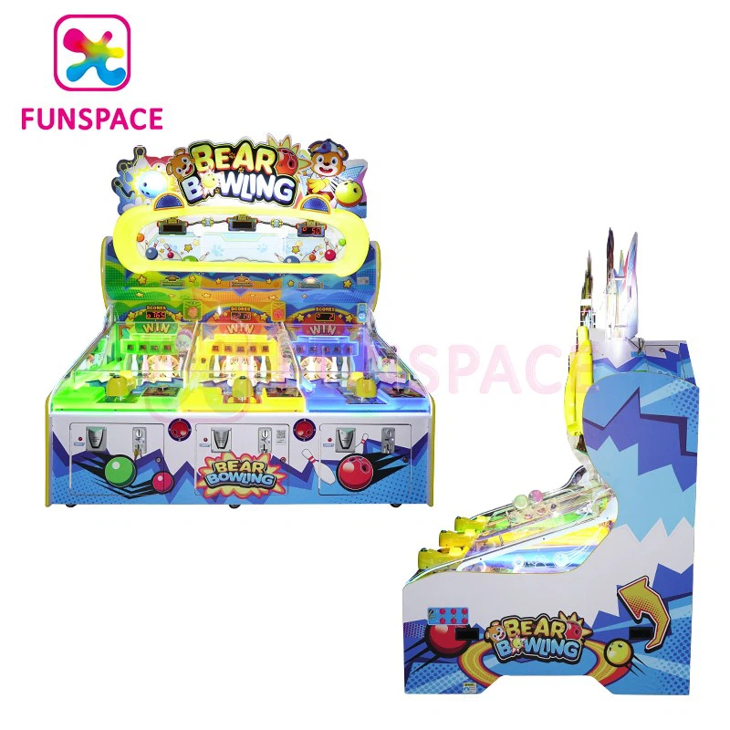 Bear Bowling Kids Arcade Bowling Game Machines